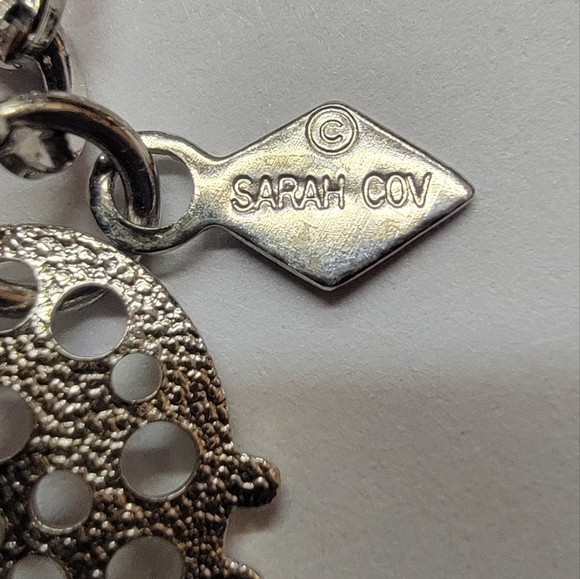 Sarah Coventry Charisma Vintage Silver tone Chandelier Necklace EUC - Picture 6 of 6